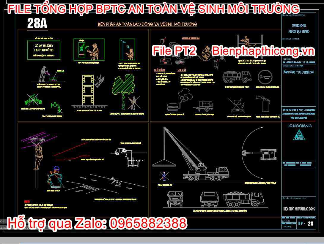 Biện pháp an toàn lao động vệ sinh môi trường cad.