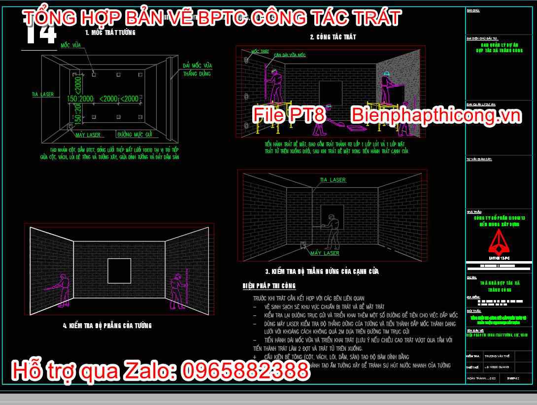 Bản vẽ bptc trát cạnh cửa cad.