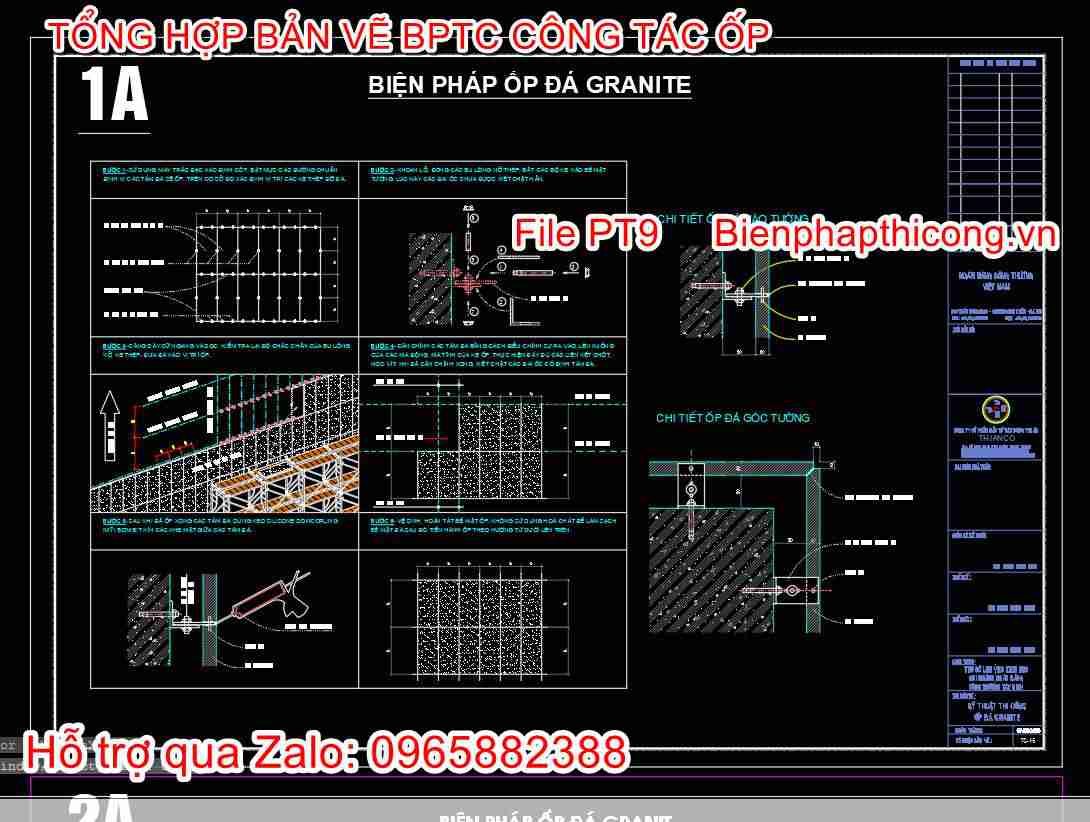 Biện pháp thi công ốp đá granite.