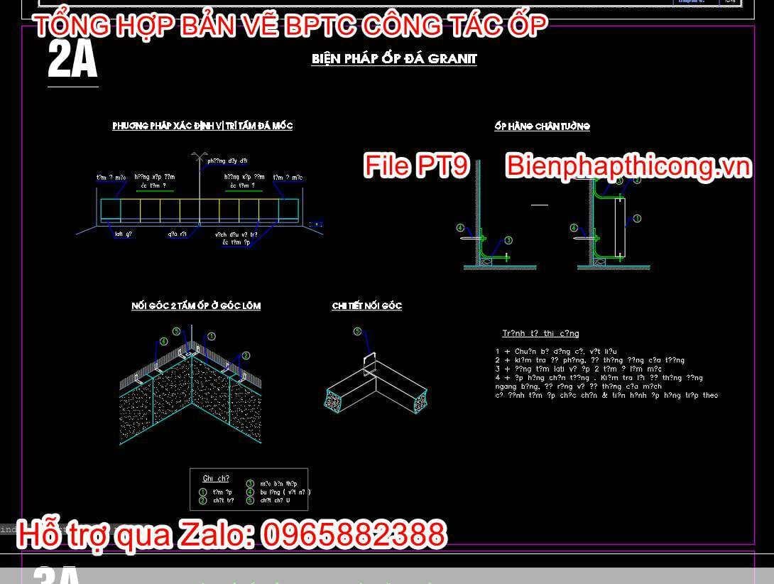 Biện pháp thi công ốp đá granit.