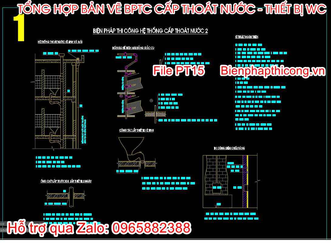 Biện pháp thi công hệ thống cấp thoát nước.