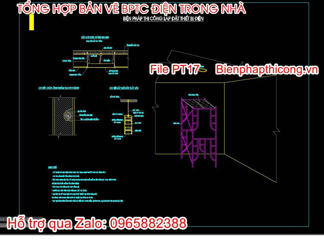 Biện pháp thi công lắp đặt thiết bị điện.