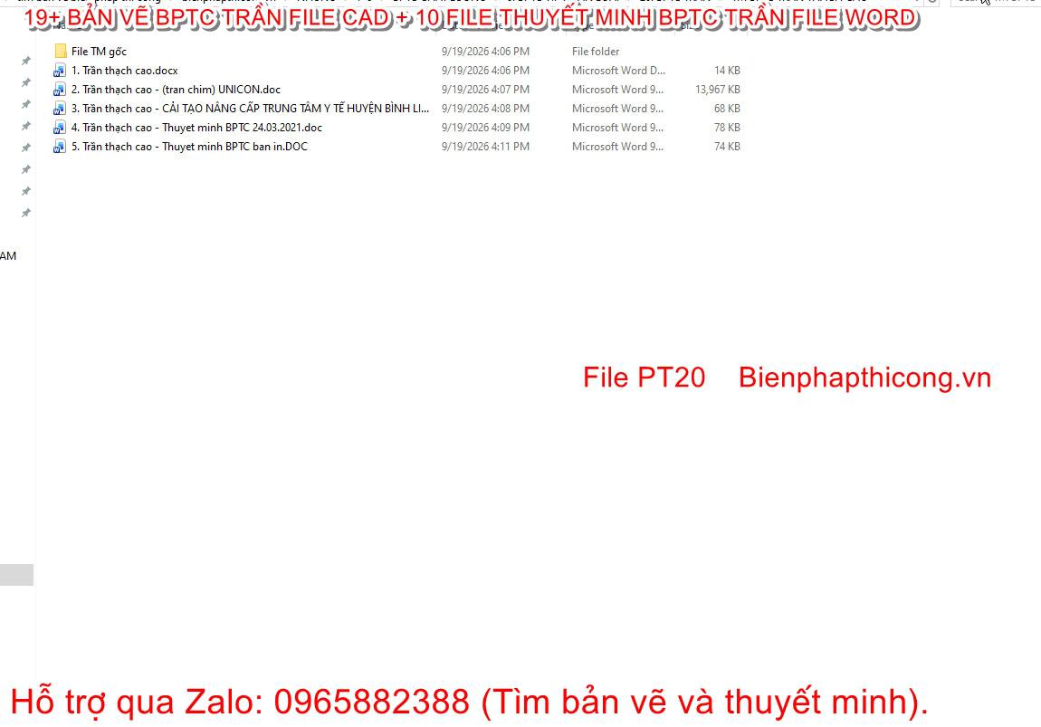 File thuyết minh biện pháp thi công trần thạch cao.