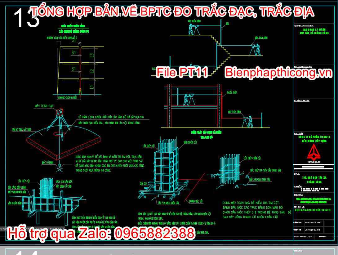 Biện pháp xác định và kiểm tra cao độ cad.
