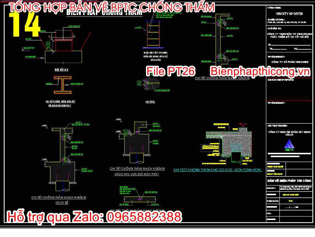Biện pháp chống thấm.