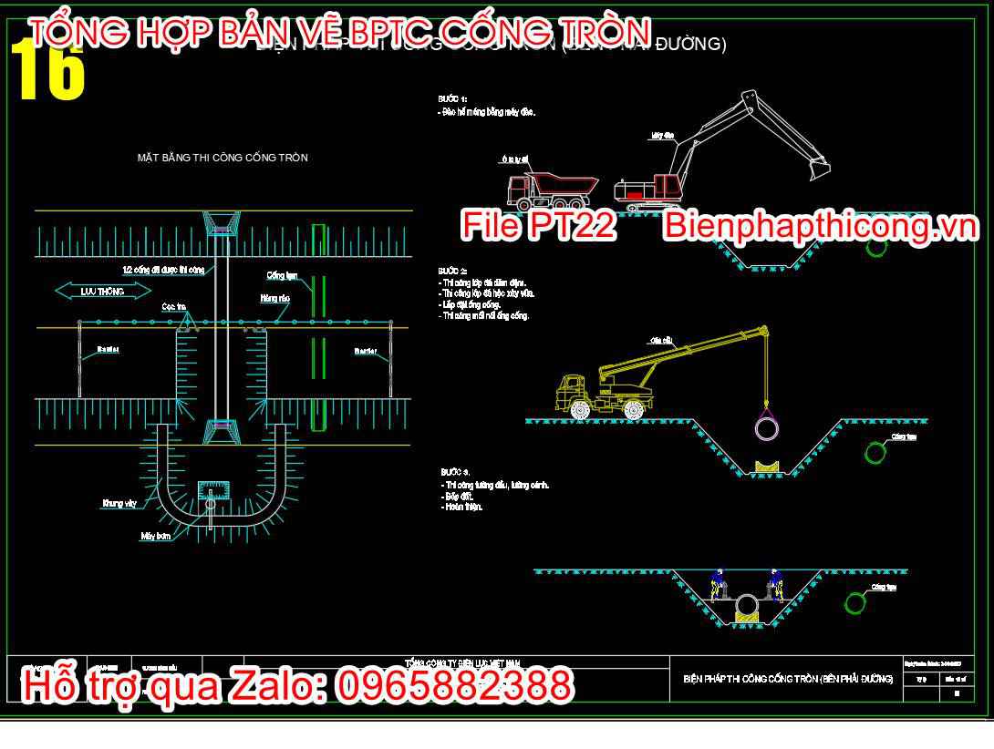 Bản vẽ bptc cống tròn.