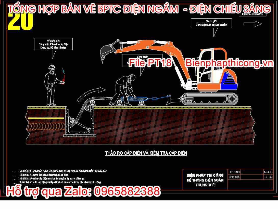 Tháo rọ cáp điện và kiểm tra cáp điện.