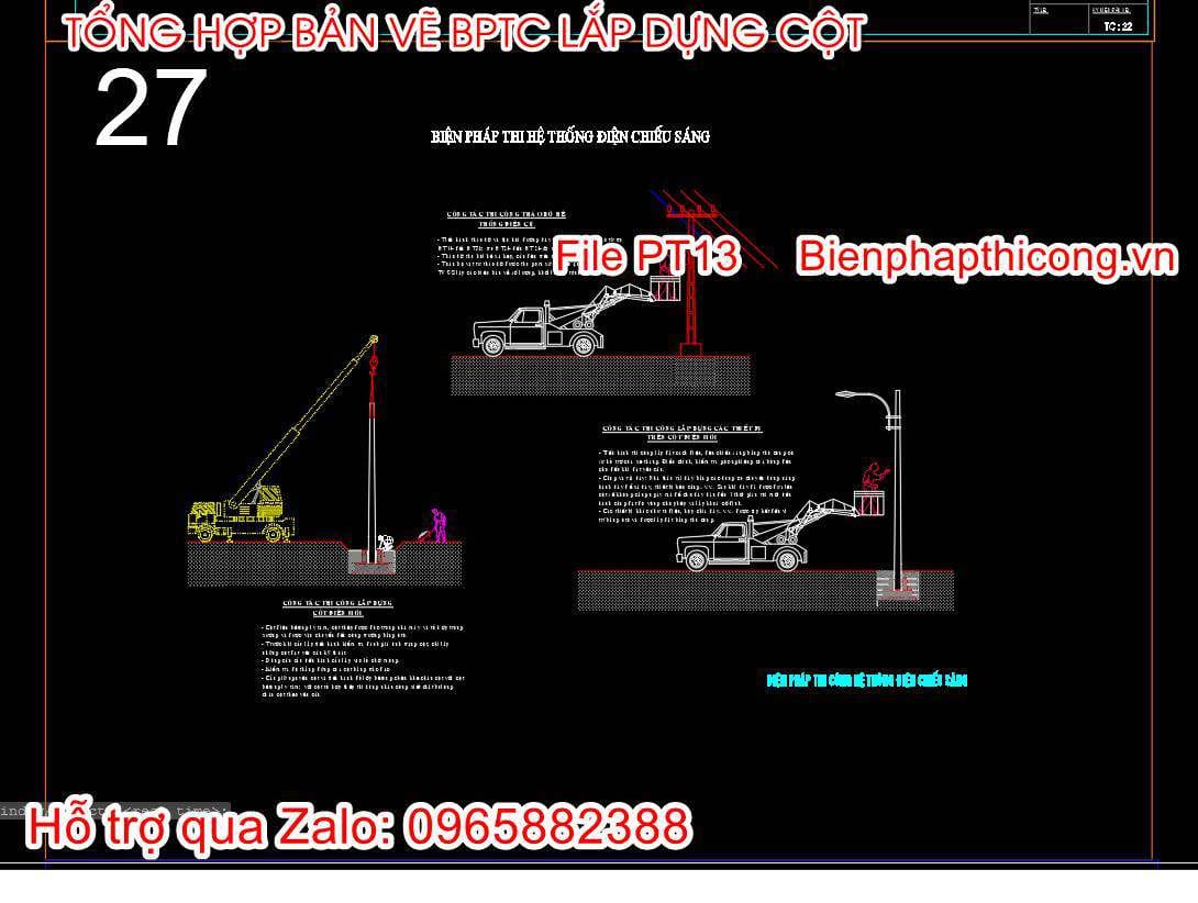 Biện pháp thi công điện chiếu sáng.