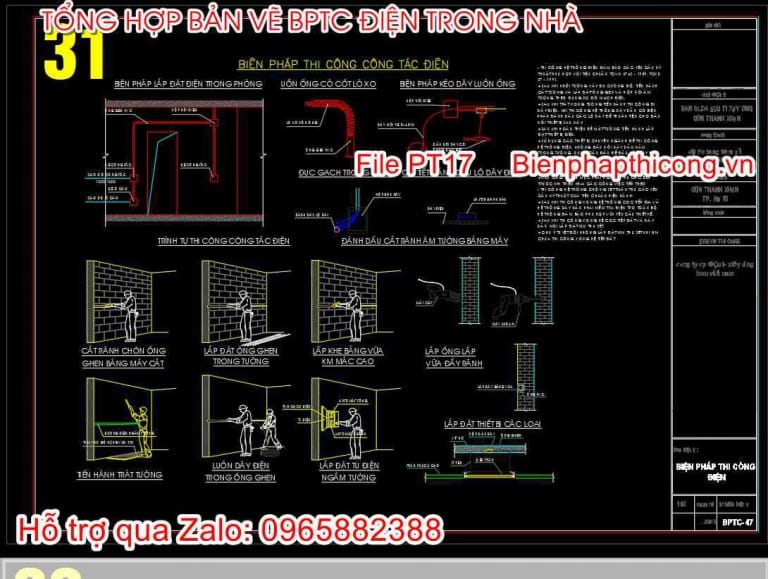 83+ Mẫu bản vẽ biện pháp thi công hệ thống điện trong nhà hay