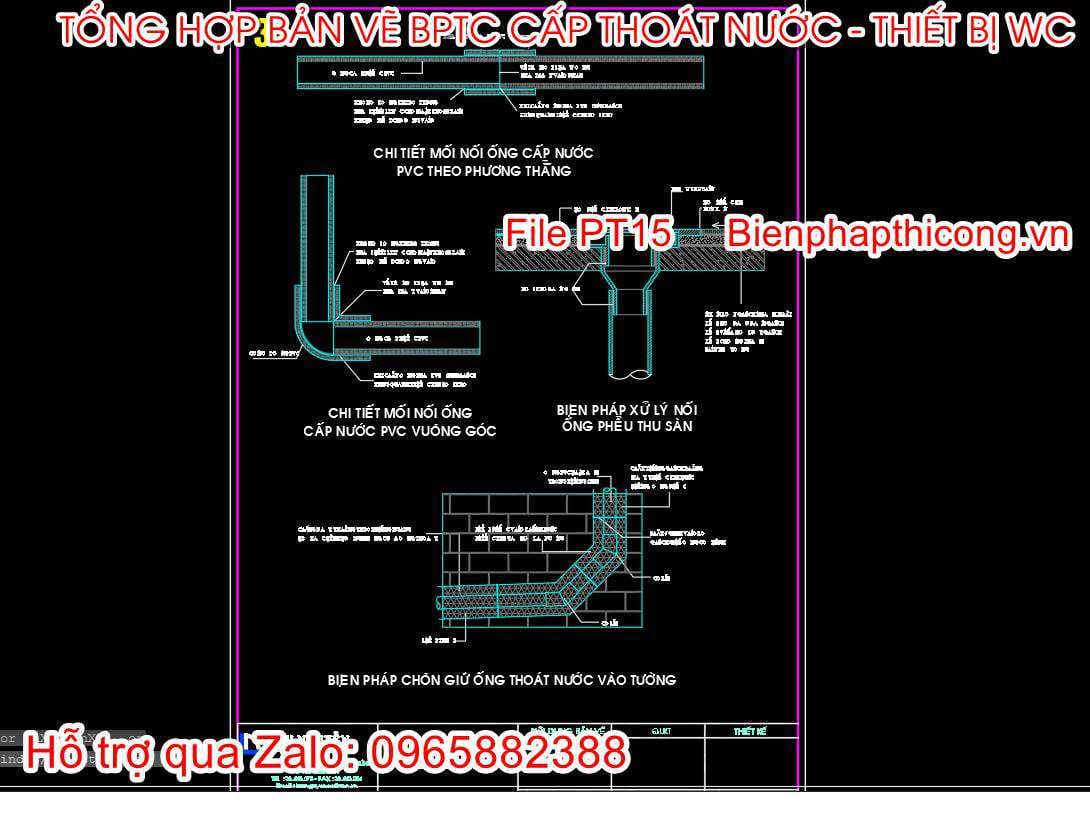 Mẫu biện pháp thi công cấp thoát nước
