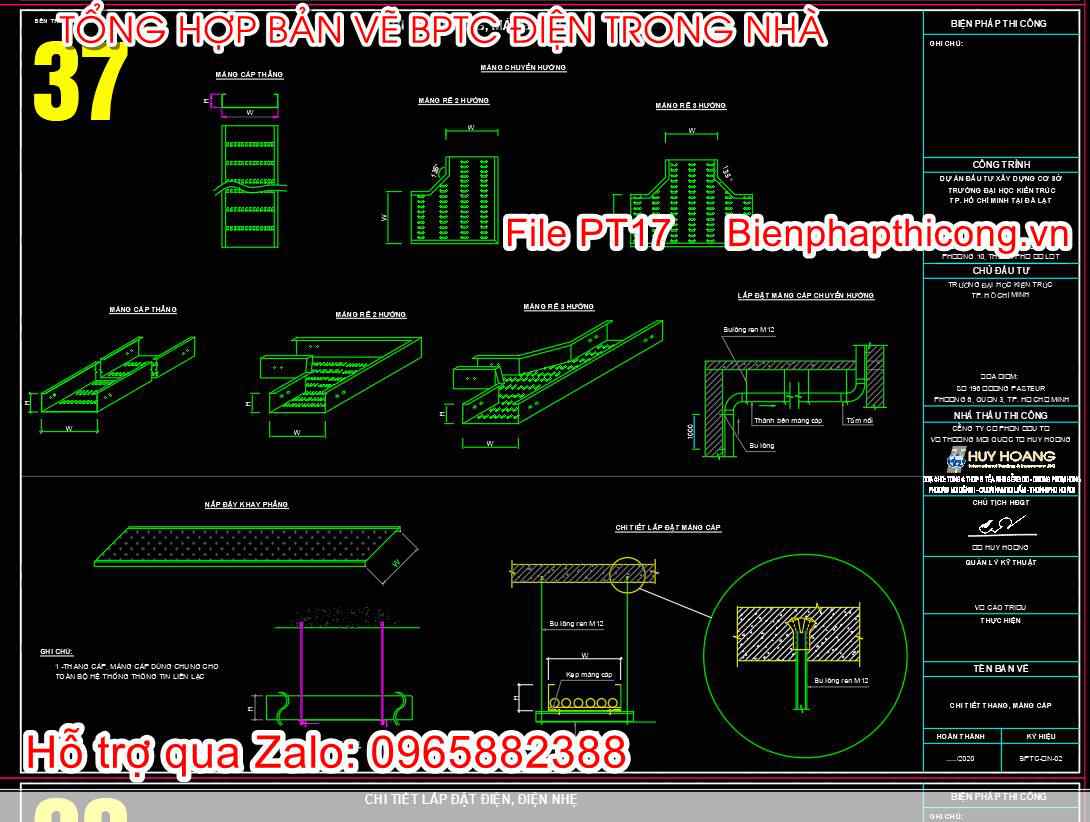 Bản vẽ chi tiết thang máng cap.