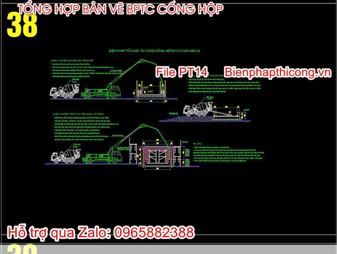 Biện pháp tổ chức thi công cống hộp btct