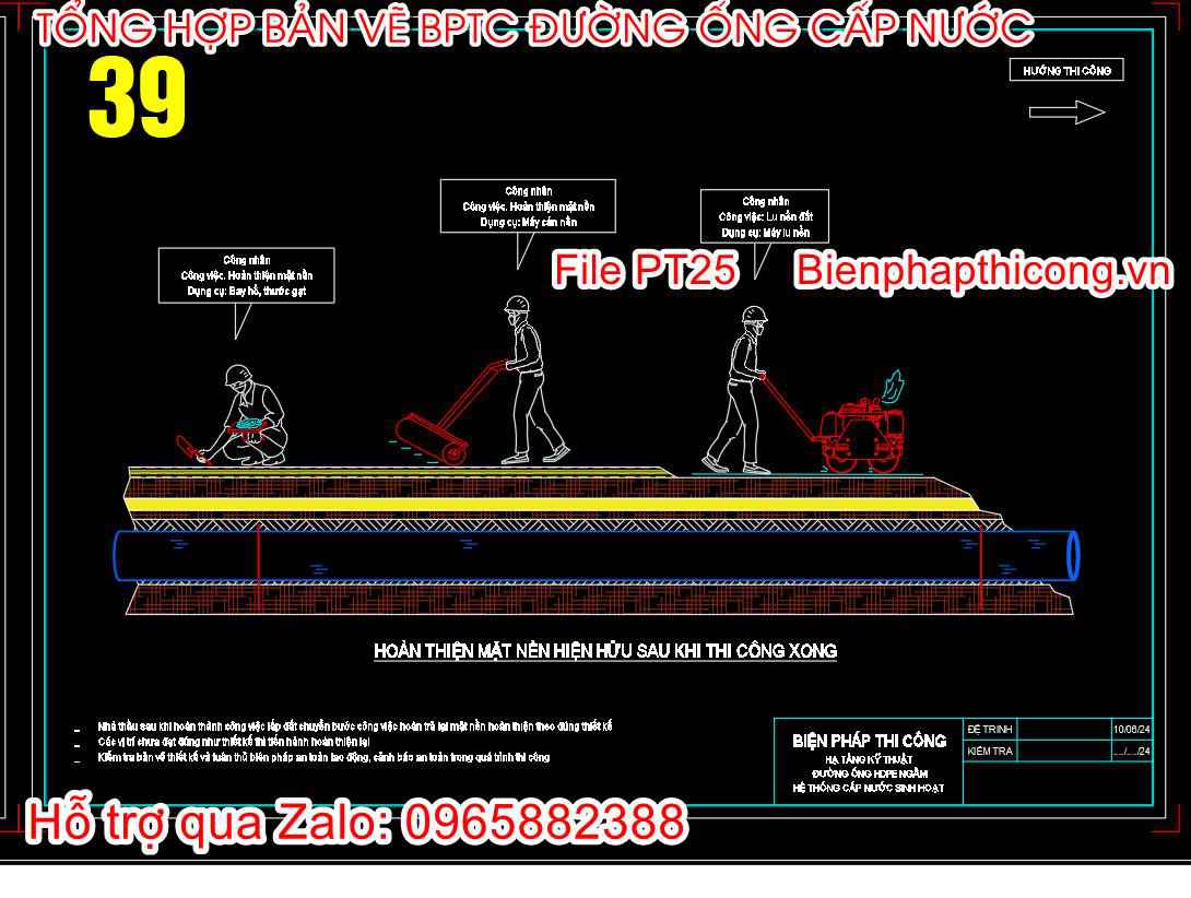 Hoàn thiện mặt nền hiện hữu.