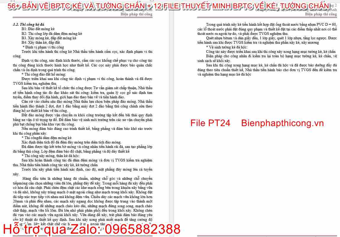 Thuyết minh bptc kè đá.