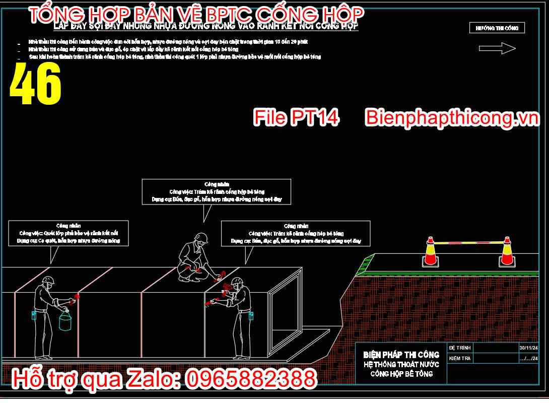 Bản vẽ bptc cống hộp.