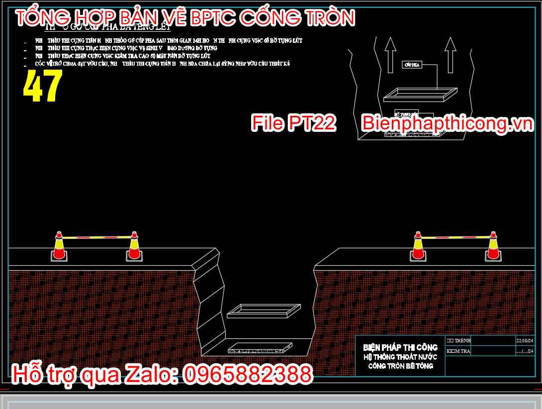 Tháo gỡ cốp pha bê tống lót cad.