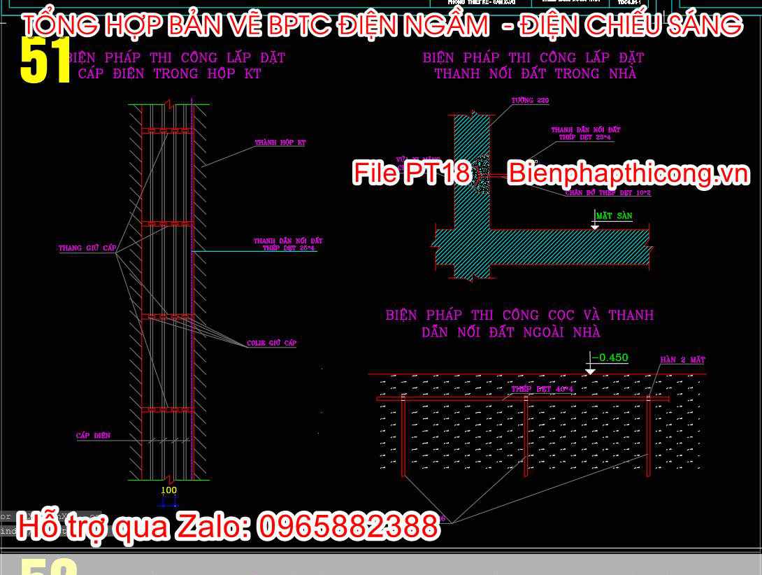 Biện pháp thi công cáp điện trong hộp kỹ thuật