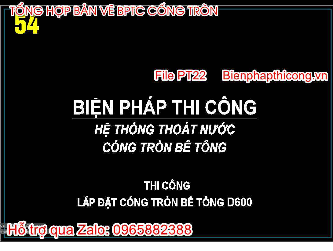 Biện pháp hệ thống thoát nước cống tròn bê tông.