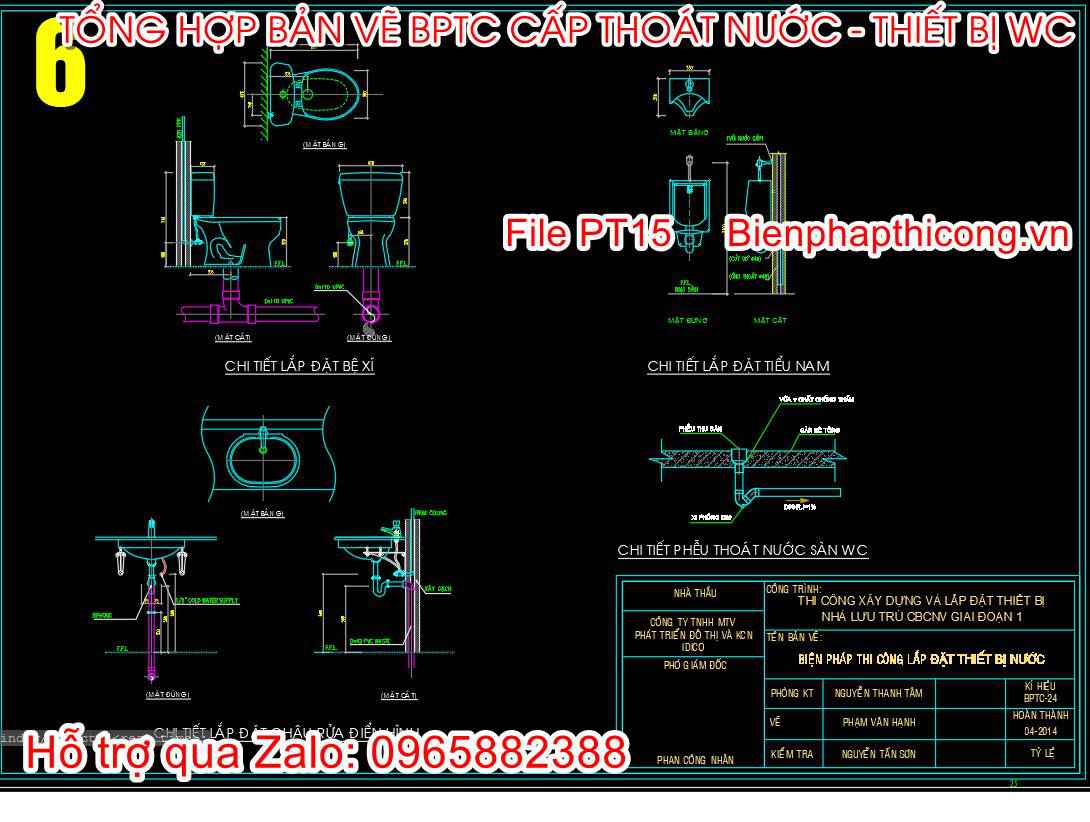 Mẫu biện pháp thi công lắp đặt thiết bị nước.