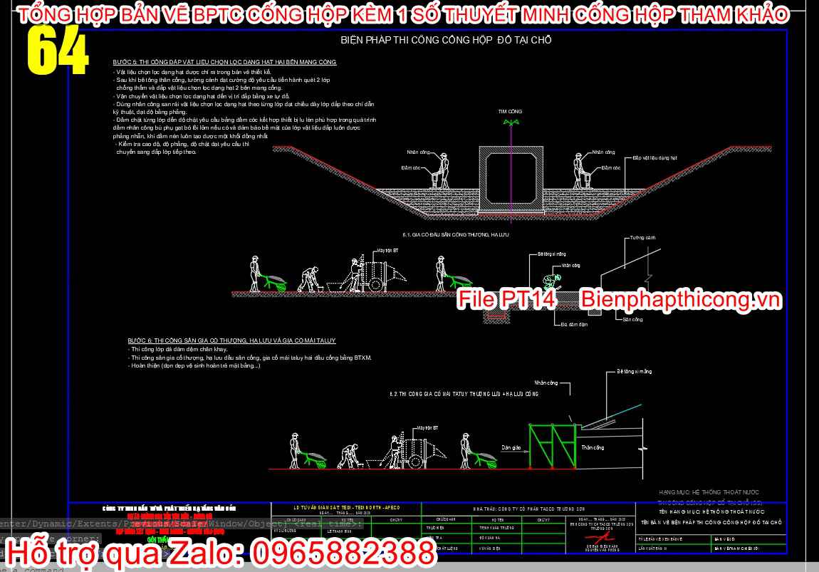 Bptc cống hộp đổ tại chỗ.