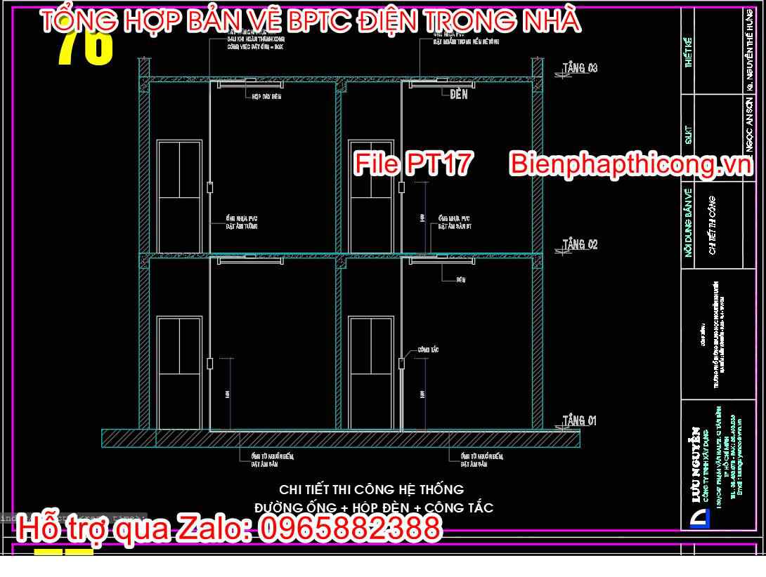 Chi tiết hệ thống đường ống hộp đèn