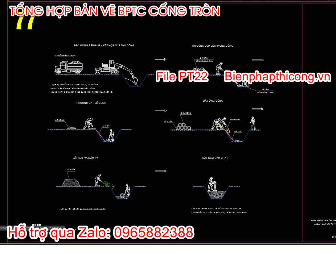 Bản vẽ bptc cống tròn.