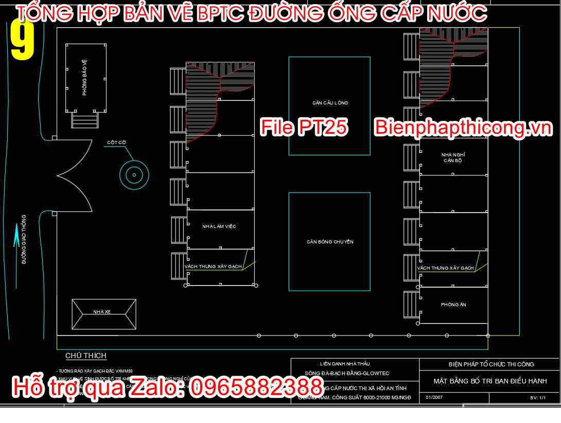 Mặt bằng bố trí ban điều hành cad.