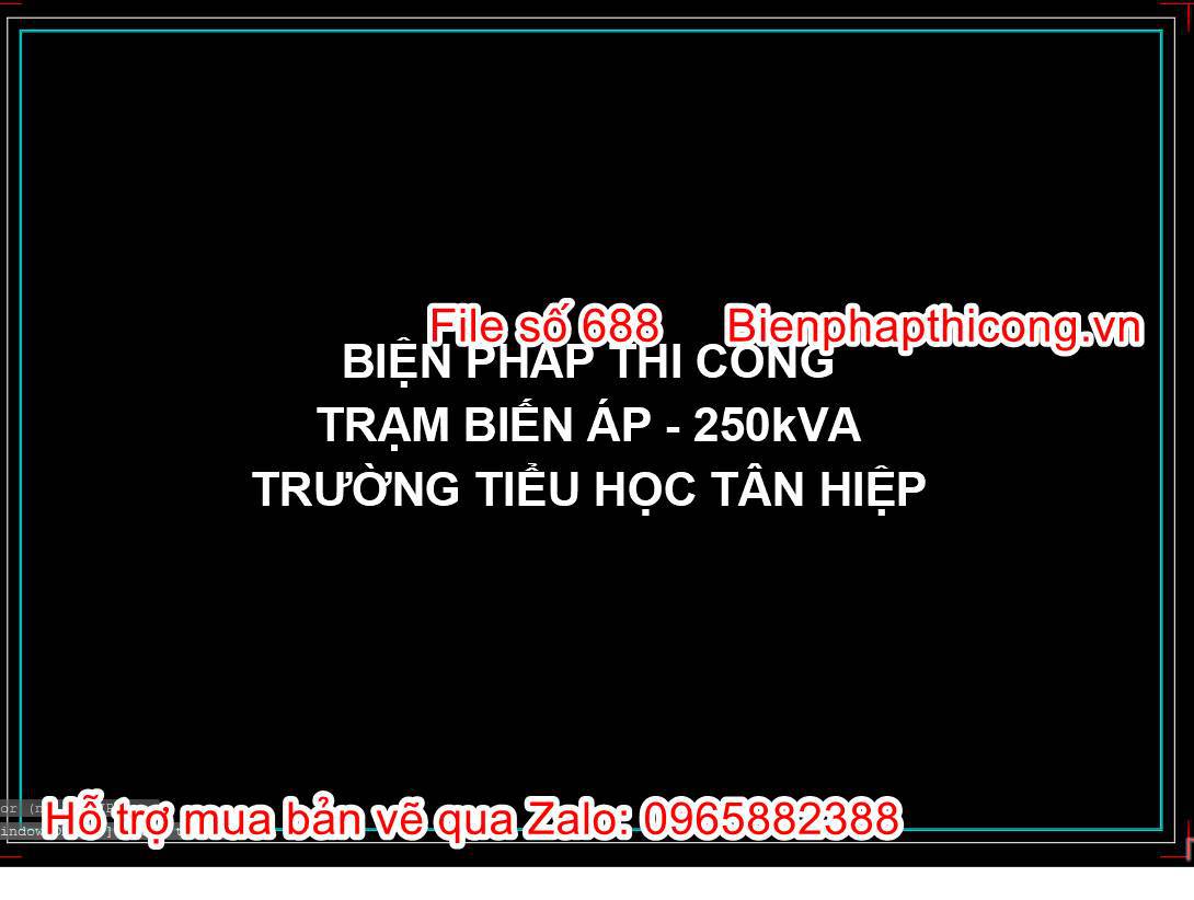 Biện pháp thi công trạm biến áp 250kVA trường học.