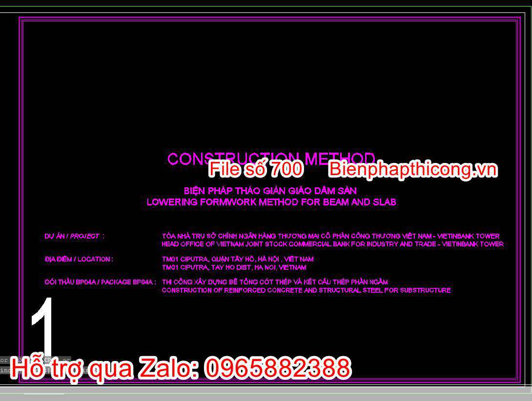 Mẫu chi tiết giàn giáo.