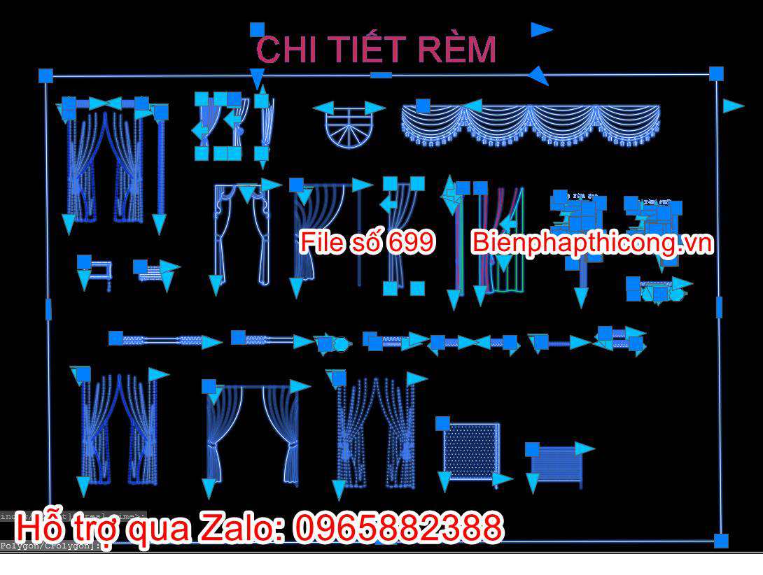 Thư viện block rèm cửa autocad