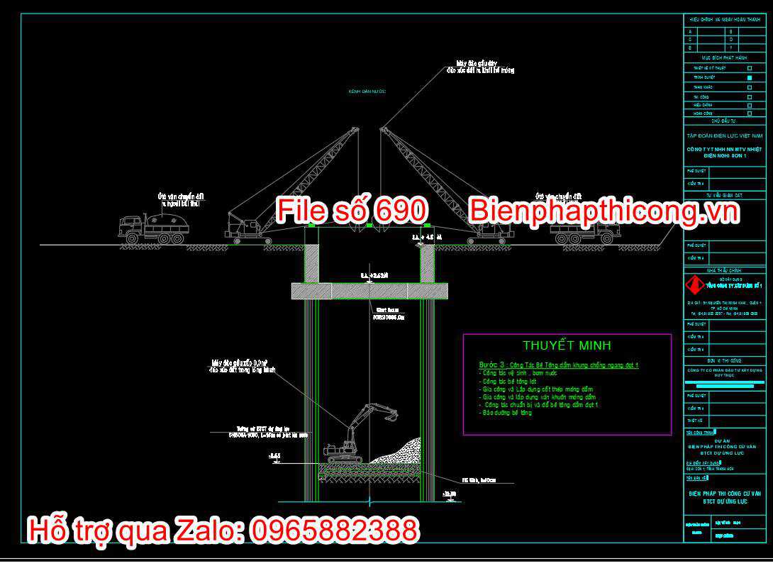 Mẫu bản vẽ bptc kênh dẫn nước thải.