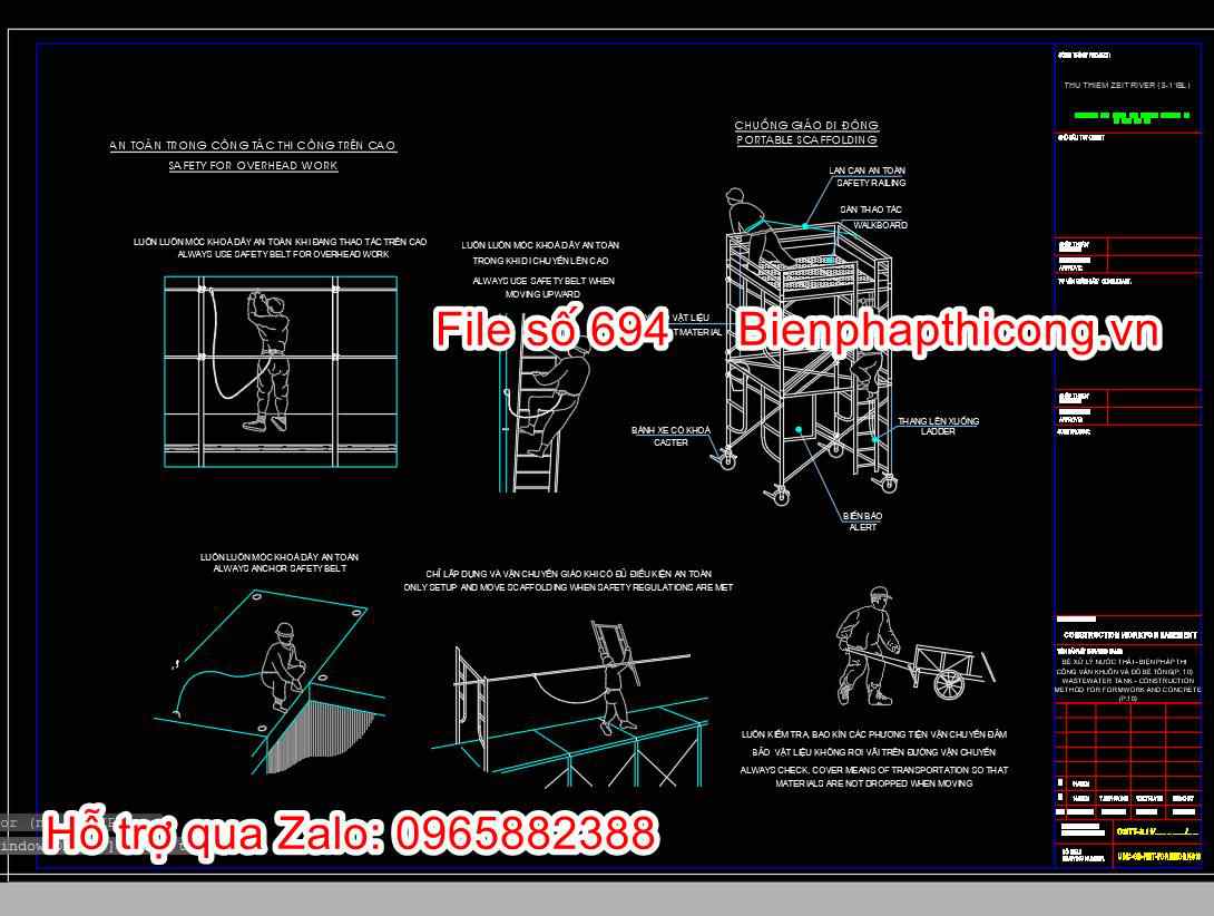 An toàn trong công tác thi công trên cao.