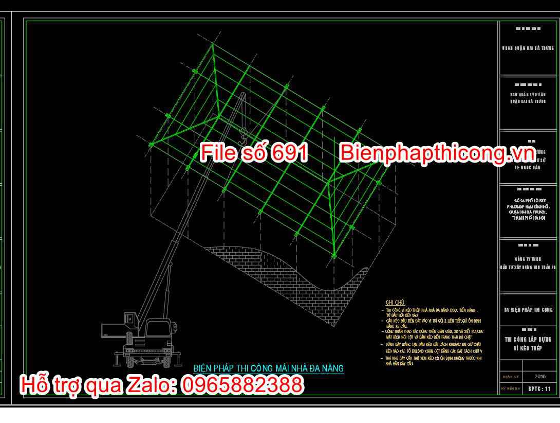 Biện pháp thi công mái nhà đa năng.
