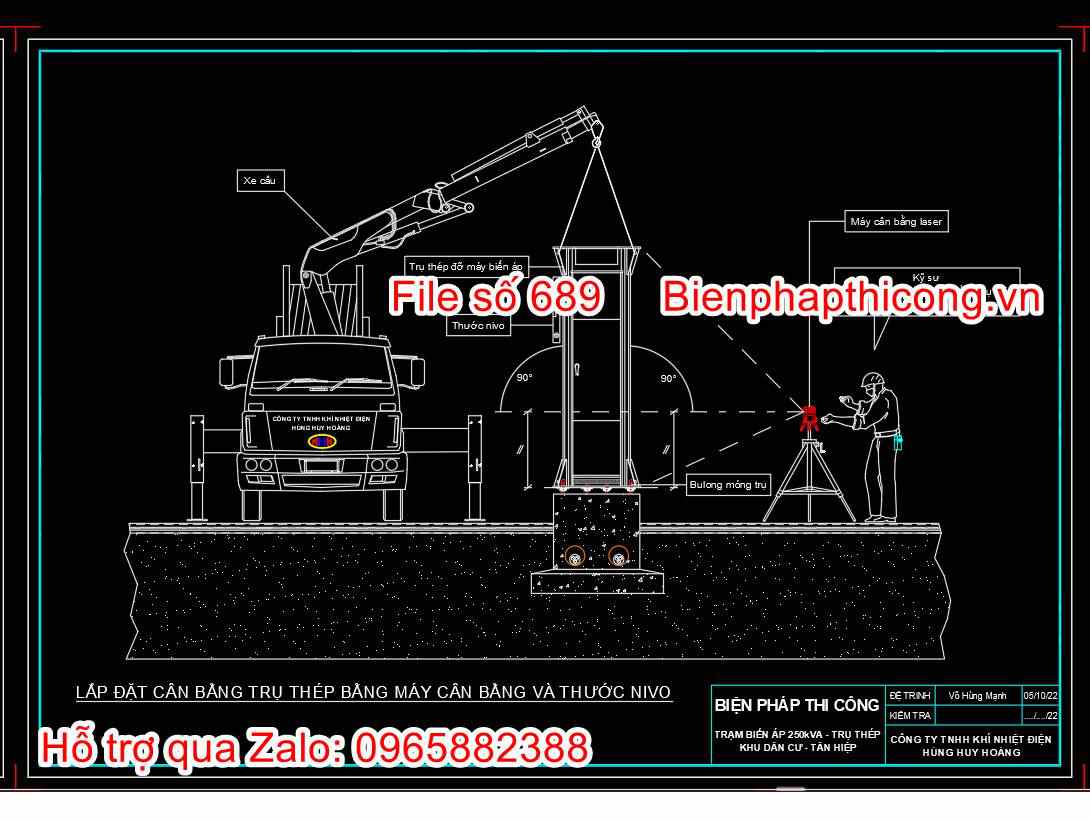 Lắp đặt cân bằng trụ thép bằng máy cân bằng cad.
