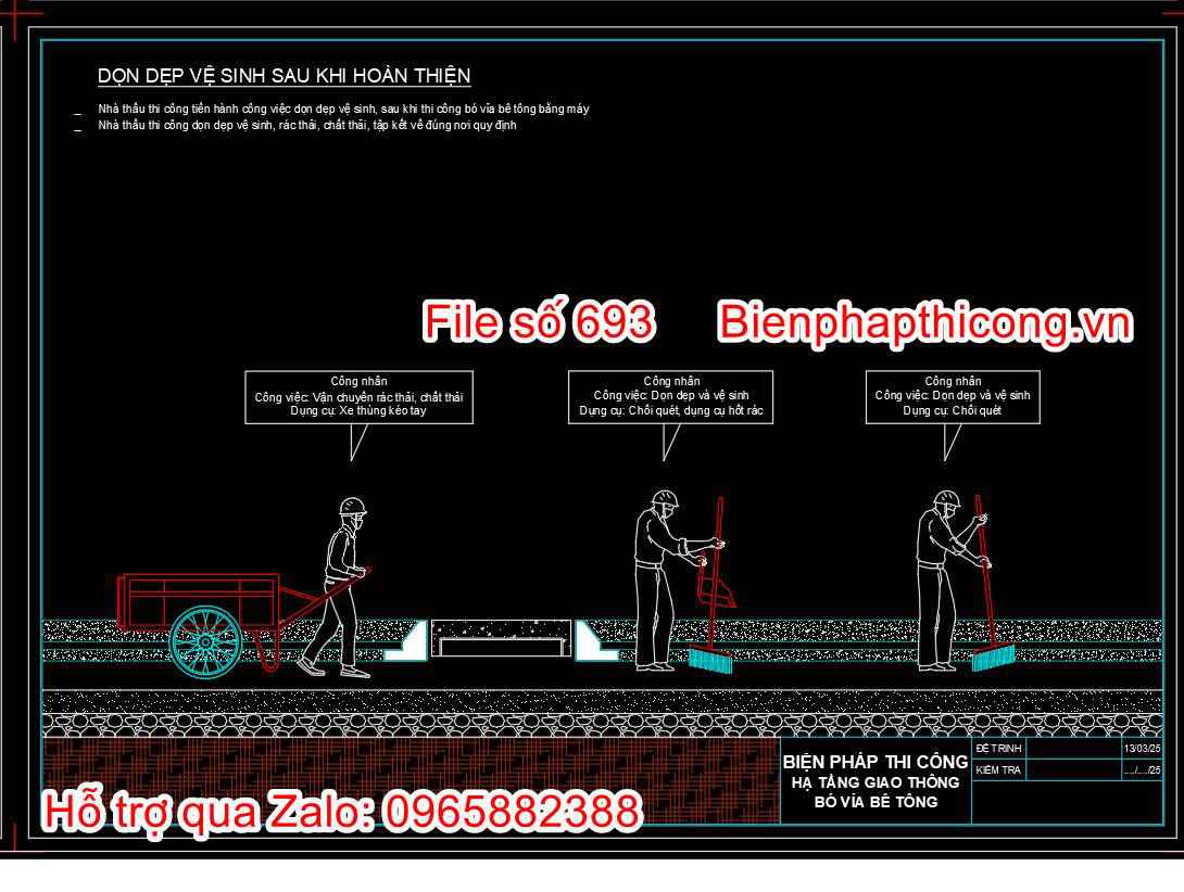Dọn dẹp vệ sinh sau khi hoàn thiện.