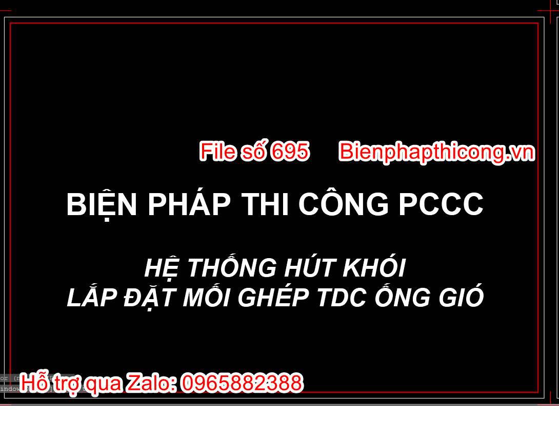Biện pháp thi công pccc lắp đặt mối ghép tdc ống gió.