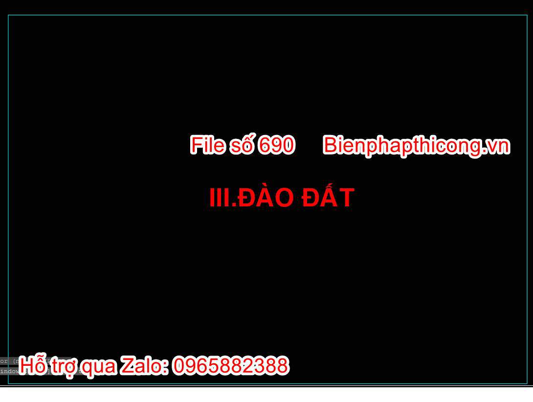 Bản vẽ bptc đào đất nhà máy nước.