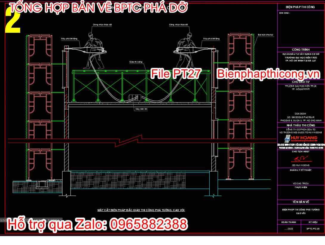 Mẫu biện pháp thi công phá tường.