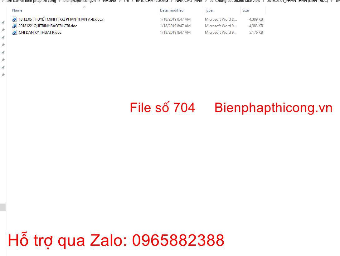 Thuyết minh thiết kế bản vẽ thi công chung cư cao tầng.