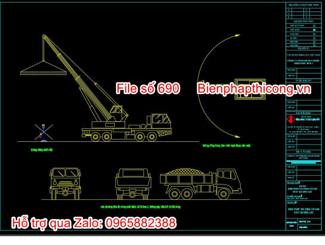 Bản vẽ biện pháp an toàn lao động.