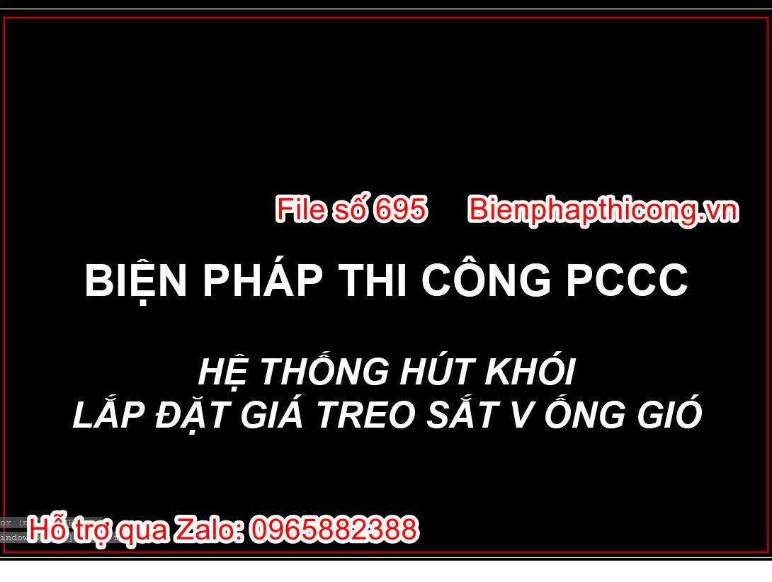 Hệ thống hút khói lắp đặt giá treo sắt v ống gió.