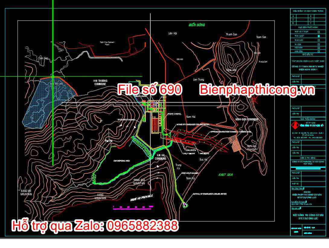 Mặt bằng cừ ván btct dự ứng lực cad.