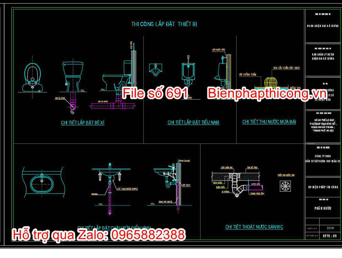 Thi công lắp đặt thiết bị cad.
