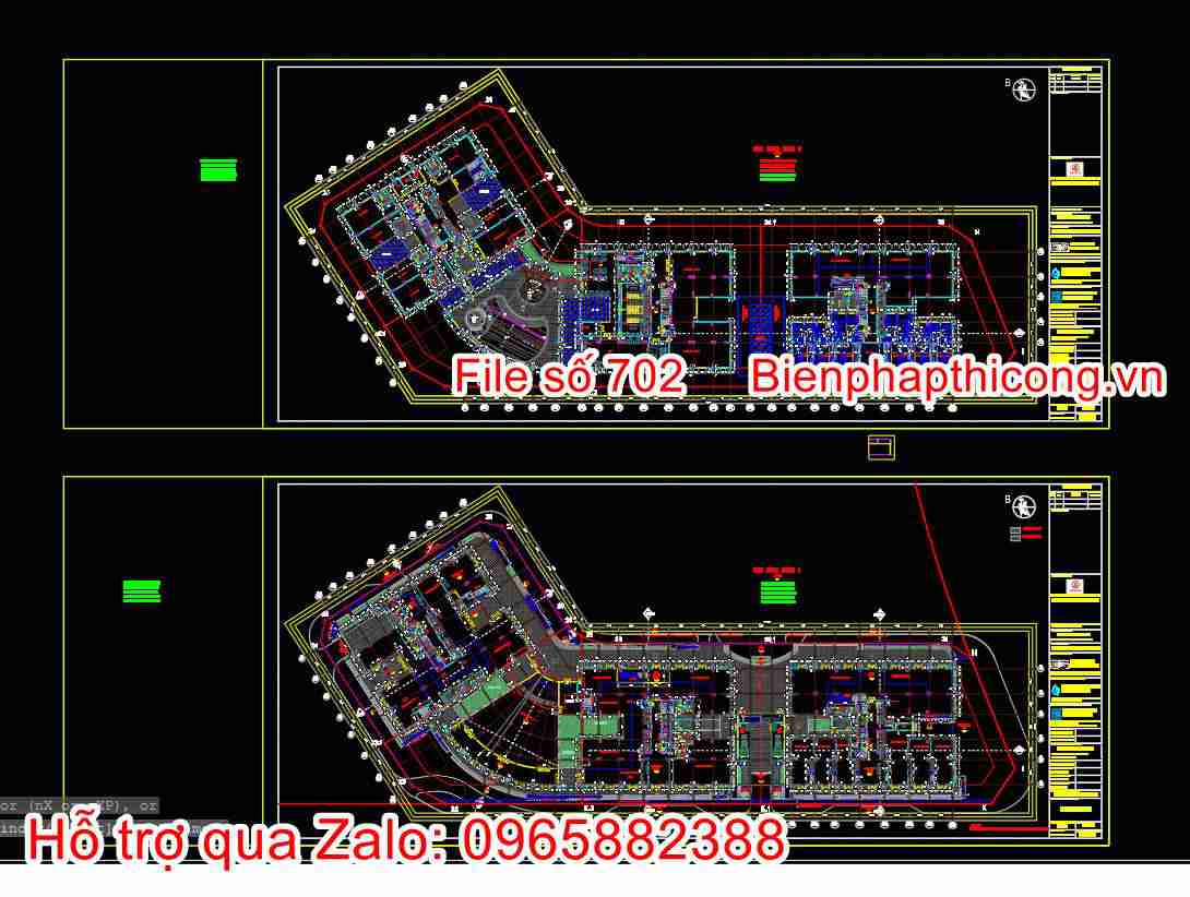 Download bản vẽ thiết kế chung cư cao tầng.