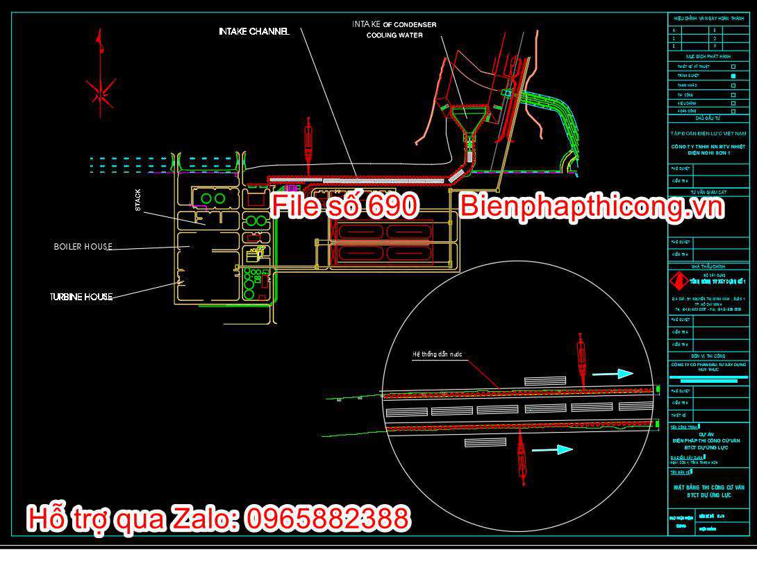 Bản vẽ bptc cọc cừ btct