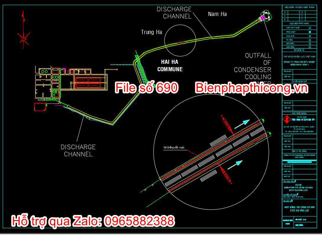 Mẫu bản vẽ bptc cọc cừ btct dự ứng lực.