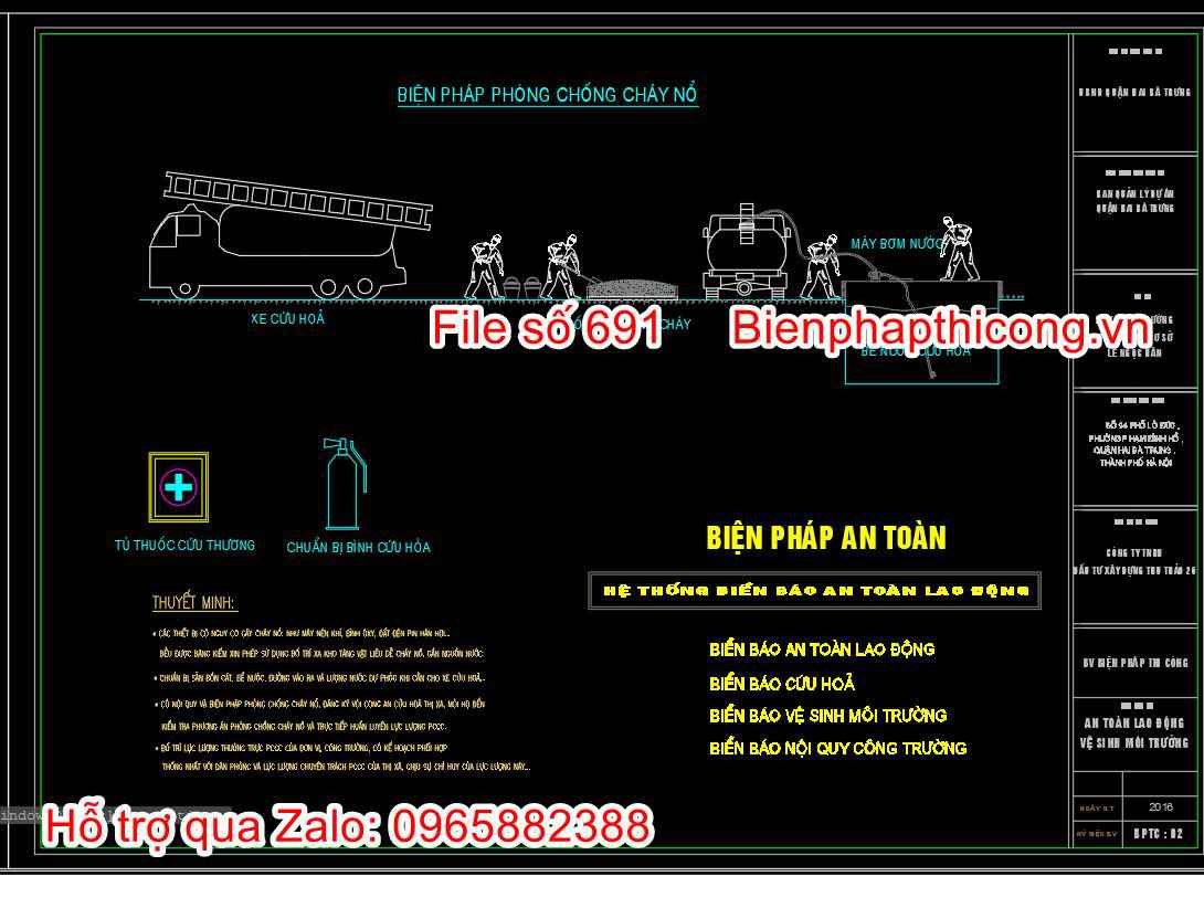 Biện pháp phòng chống cháy nổ.