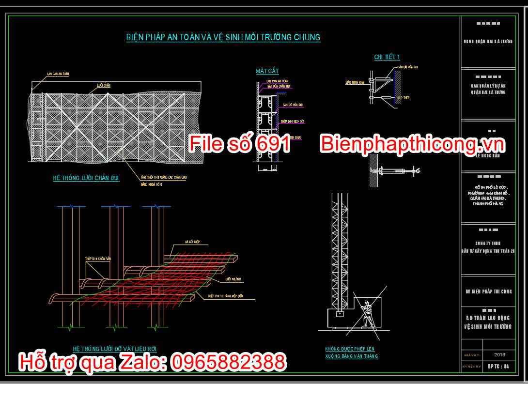 Biện pháp an toàn và vệ sinh môi trường chung.