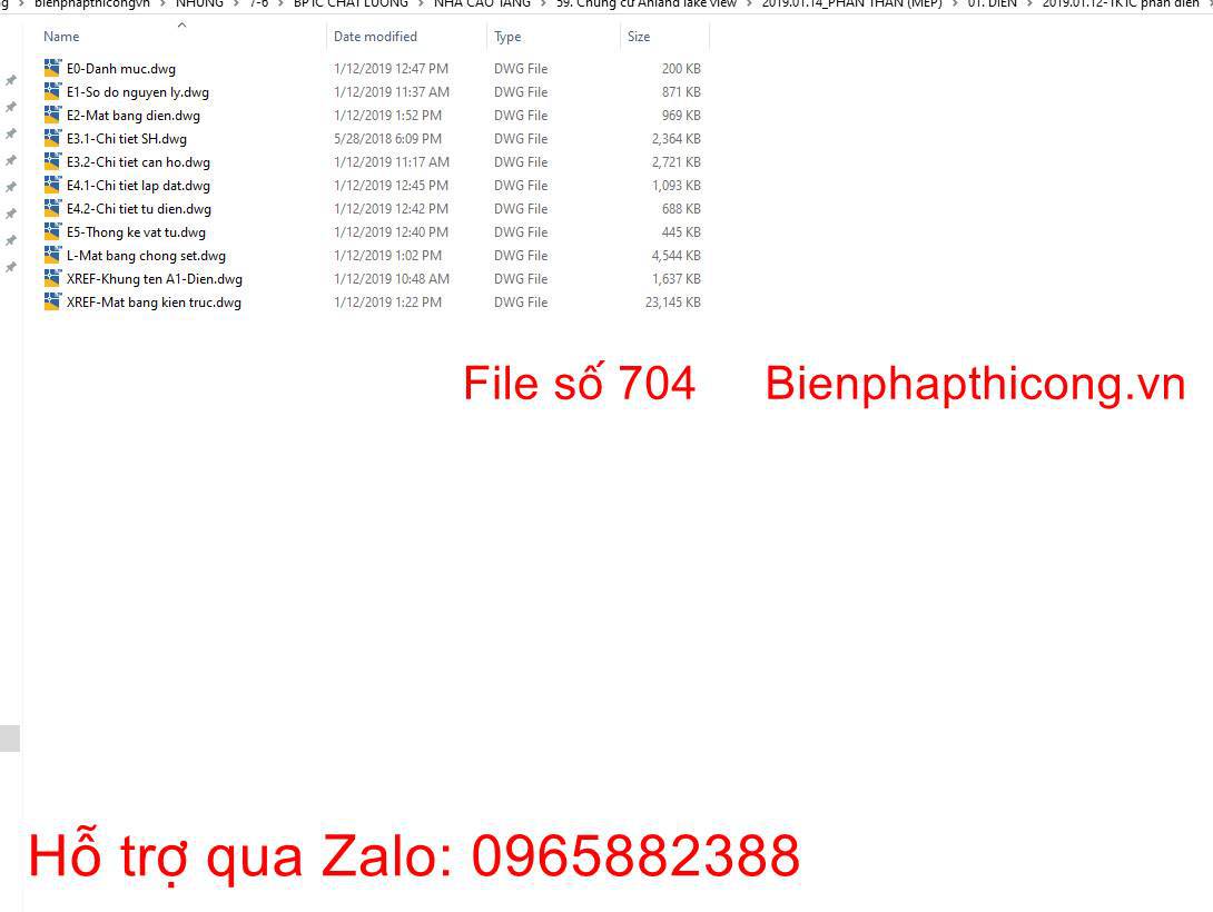 Bản vẽ thiết kế thi công phần điện nhà cao tầng.