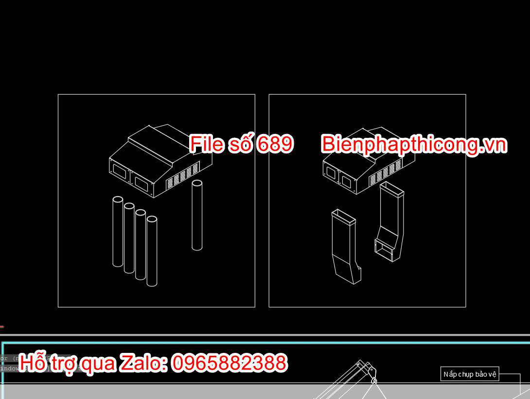 File cad bản vẽ biện pháp thi công trạm biến áp.